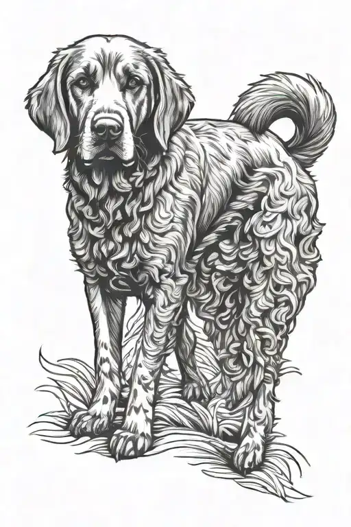 Labrador Retriever And Cockapoo Dog