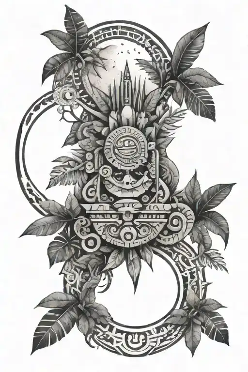 Aztec Jungle Rainforest Moon