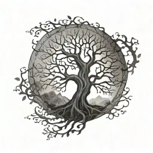 Lotr Tattoo Featuring The Tree Of Gondor