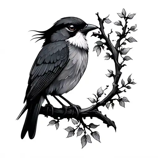 Bird And Lantern Shining Light