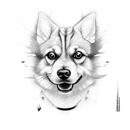 Forest With A Dog Driving A Car To The Moom