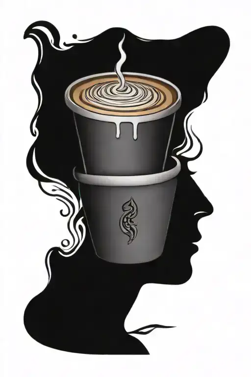 Tired Drinking Coffee