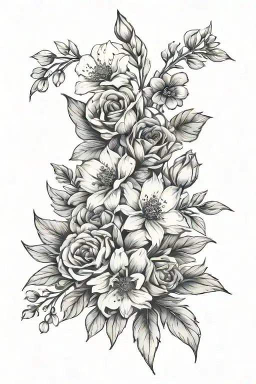 Birth Flower Bouquet