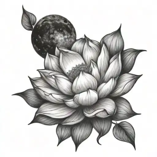Moon And Lotus