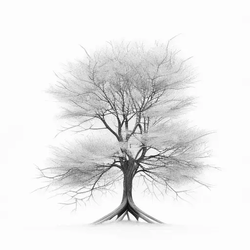 A Tree Made Up Of Trombone Keys And Branches