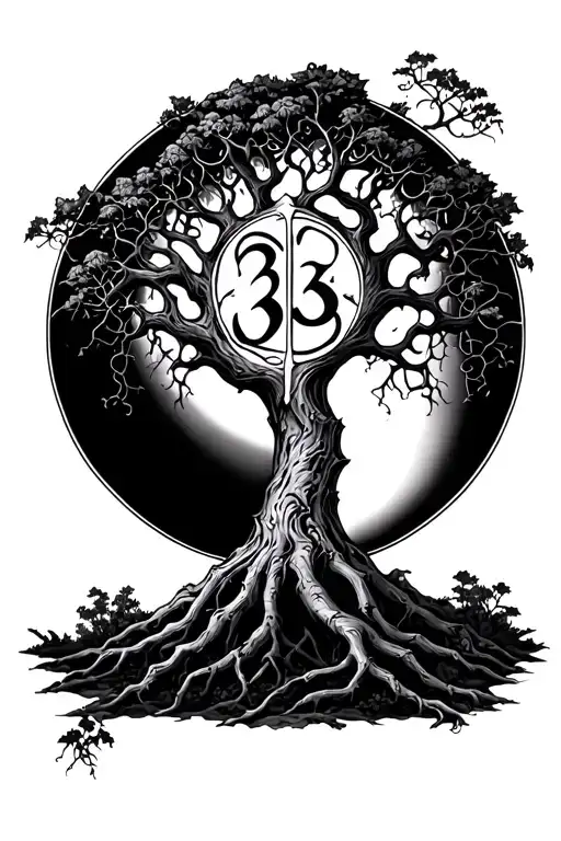 A Tribute To My Cousin For My Forearm Of A Perfectly Round Poison Tree With A 333 Sign In The Middle