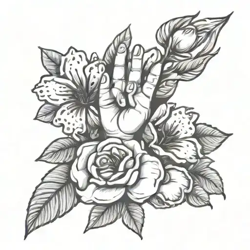 I Love You In Sign Language With Flowers