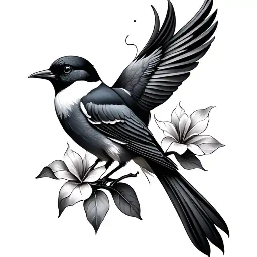 Bird And Flower