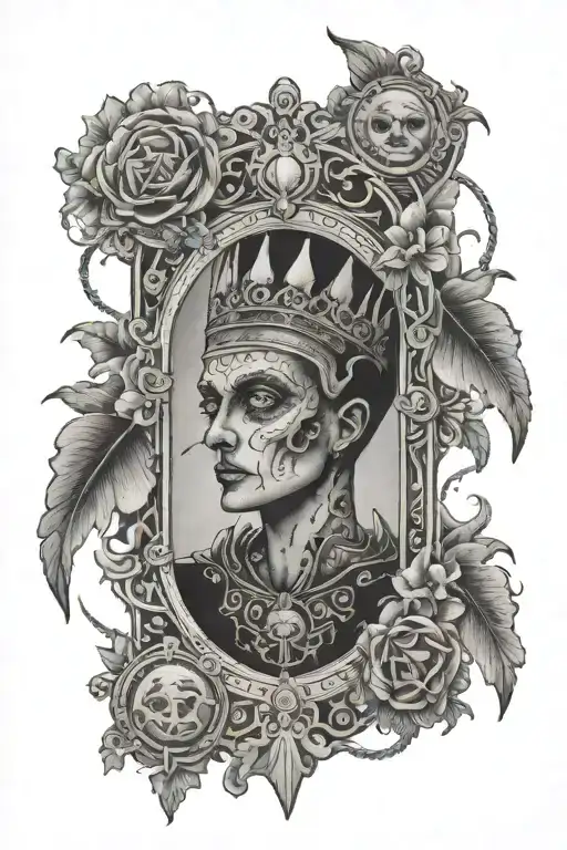 Tarot Card Surrealist Psycho