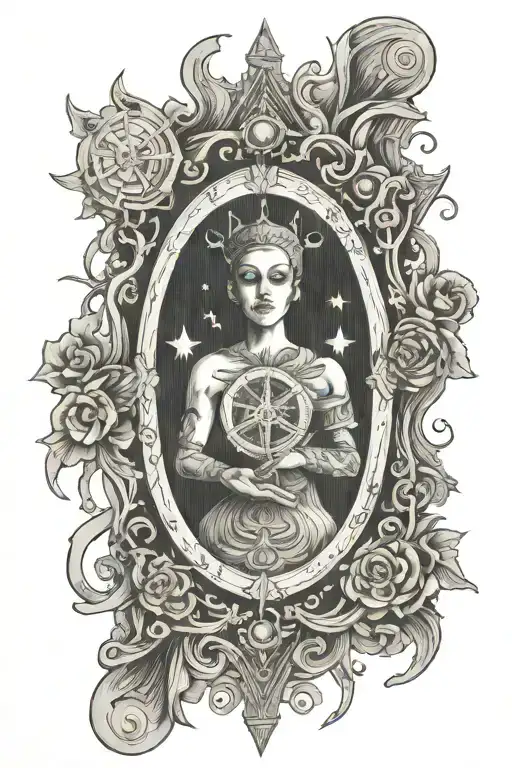 Tarot Card Surrealist Psycho