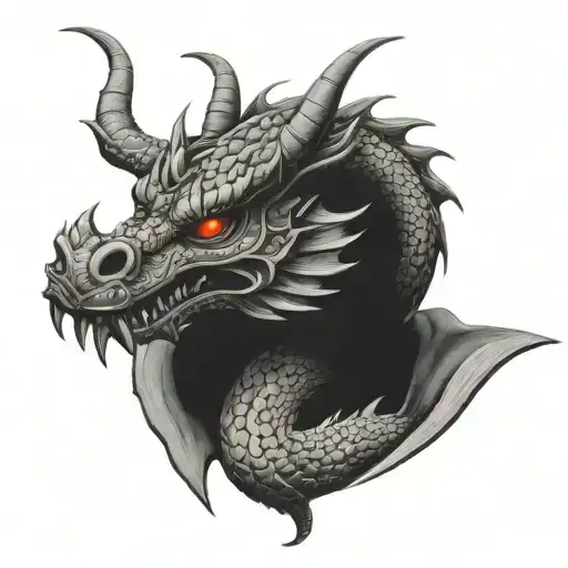 Dragon With Mask