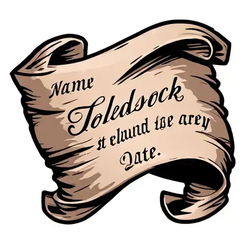 Parchment Around The Leg That Says The Name And Date