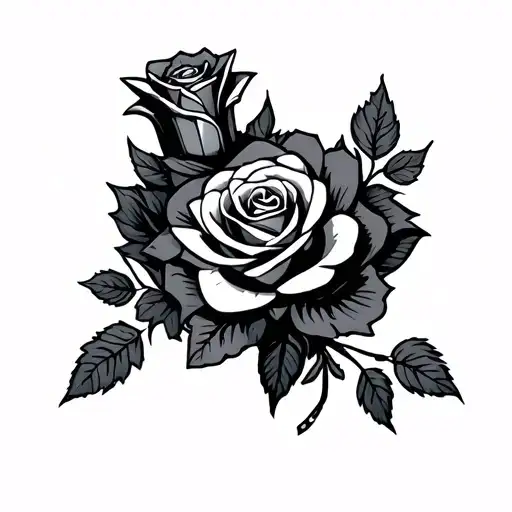 Knight Holding In Hand A Rose