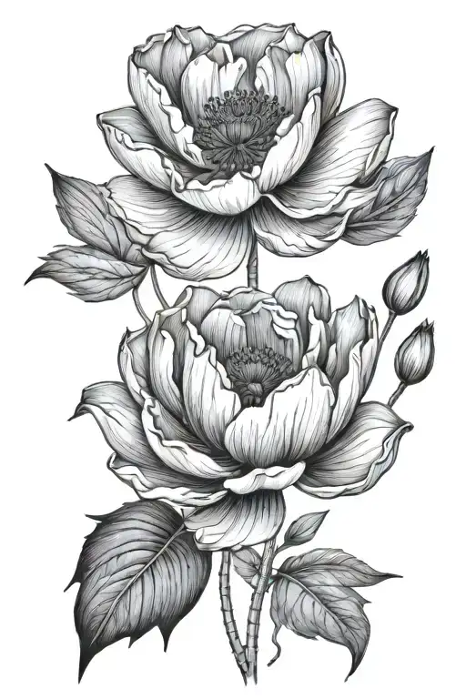 Poppy And Water Lilly Flowers