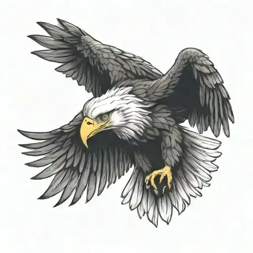 The Eagle Grabbed The Mouse