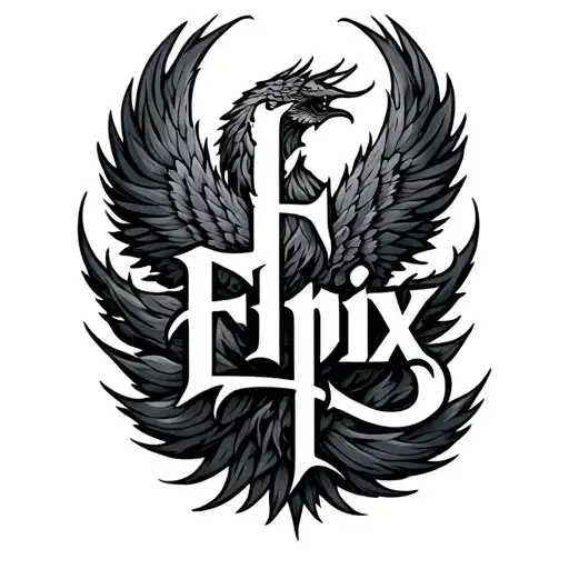 Lettering E Fenix