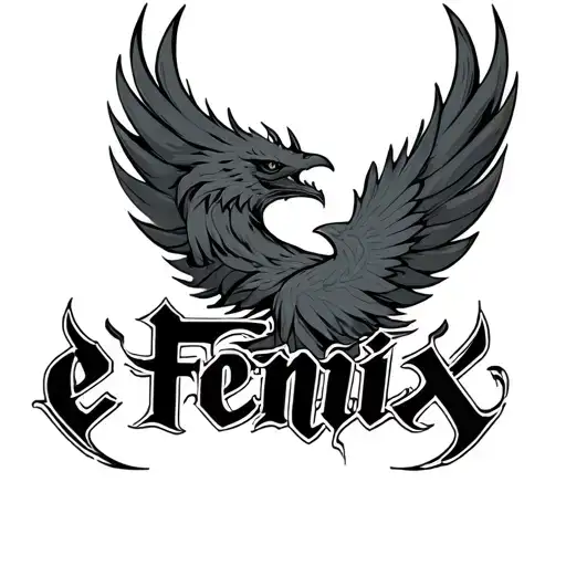 Lettering E Fenix