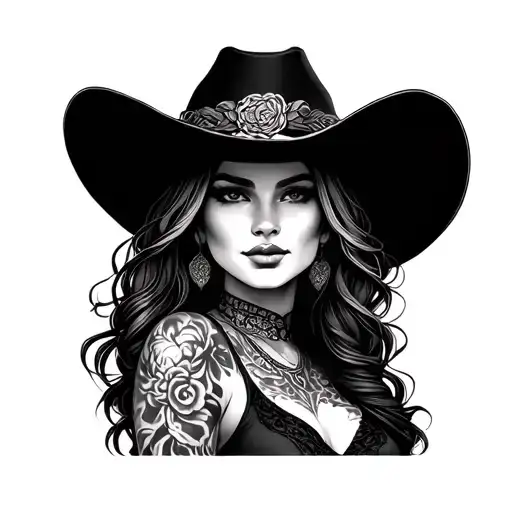 Western Female Patchwork Sleeve