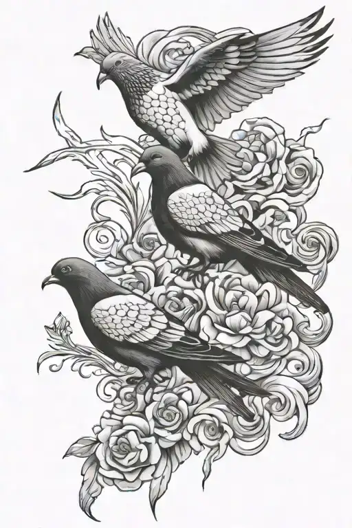 Pigeons And Water Darken Everything Add More Black Clouds