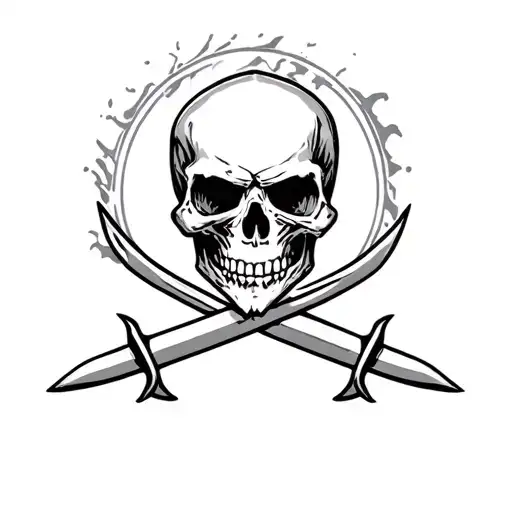 Skull With Crossed Swords