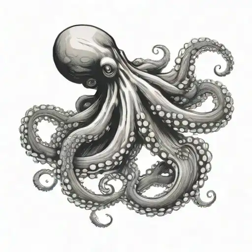 Octopus Pulling Suffocating Human