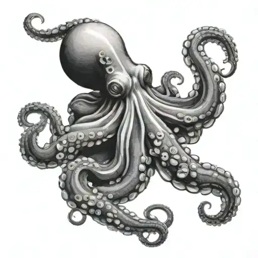 Octopus Suffocating Human Body