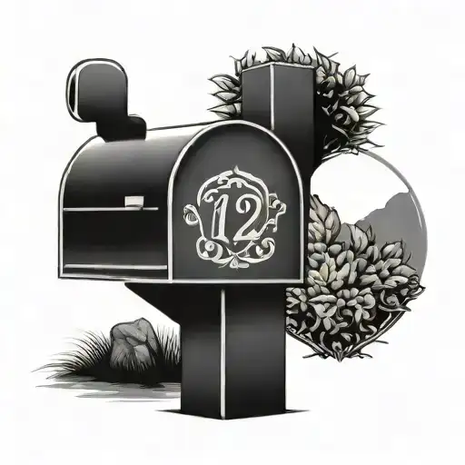 Fine Line Mailbox With Number 125