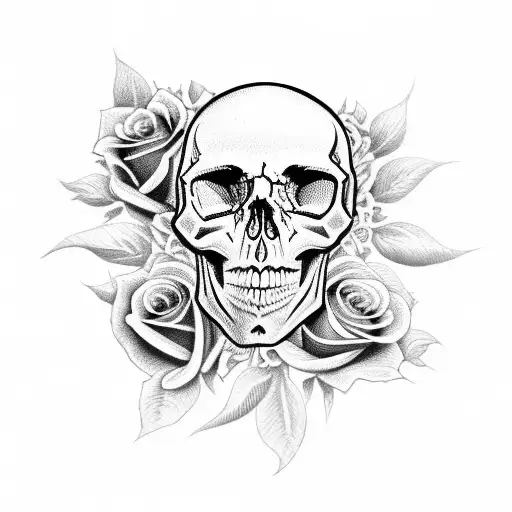 Skull And Roses