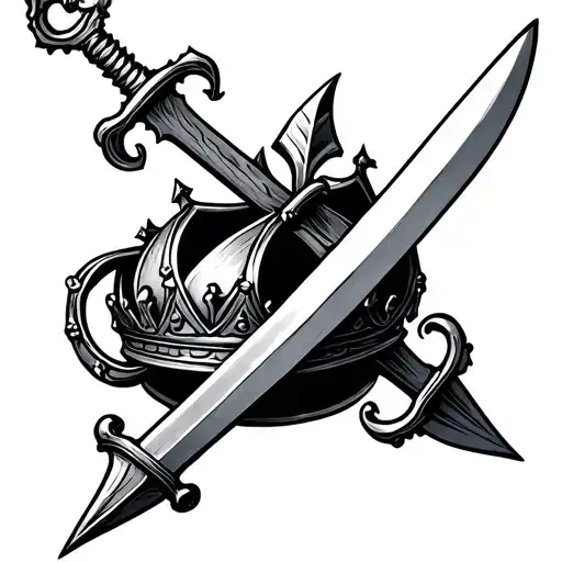 Crown And 3 Swords