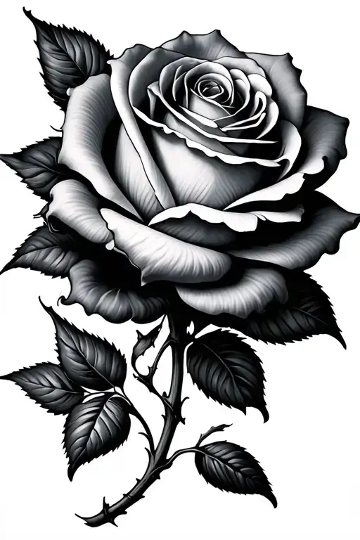 Rose With Marsha As The Stem Wrapped