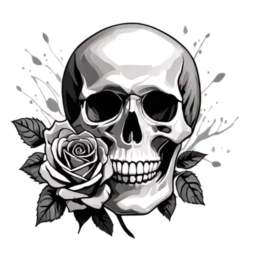 Skull And Roses