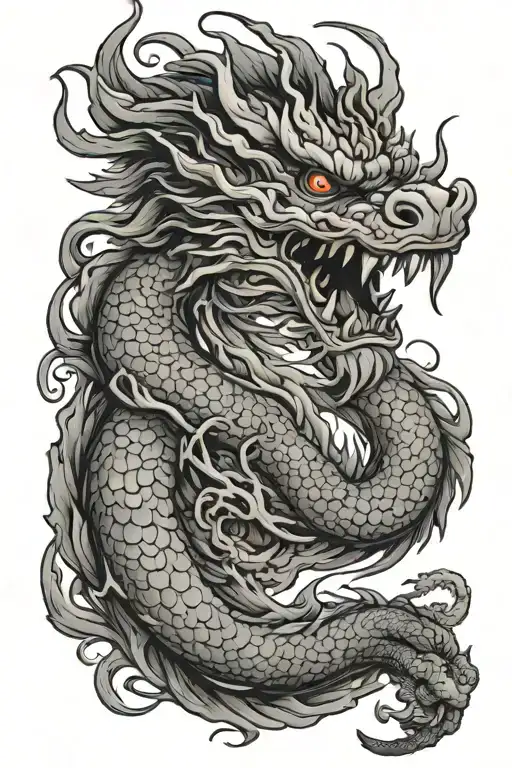 Chinese Dragon Holding