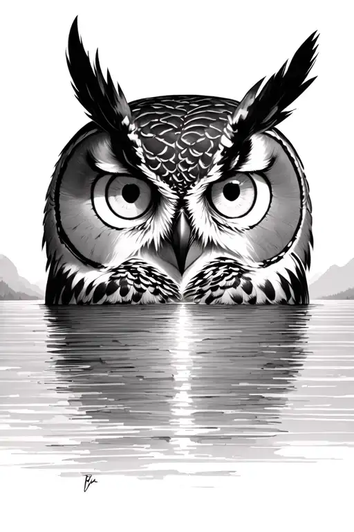 Sunset With Owl Eyes