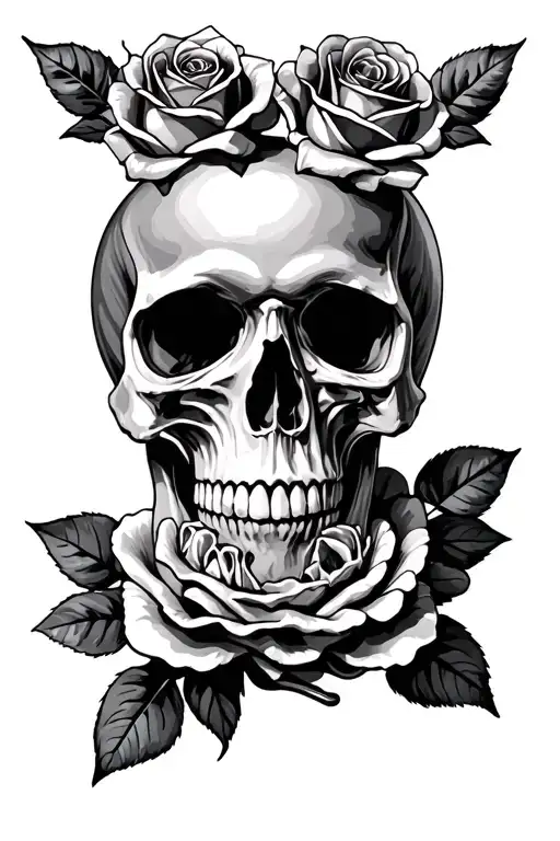 Skull And Roses