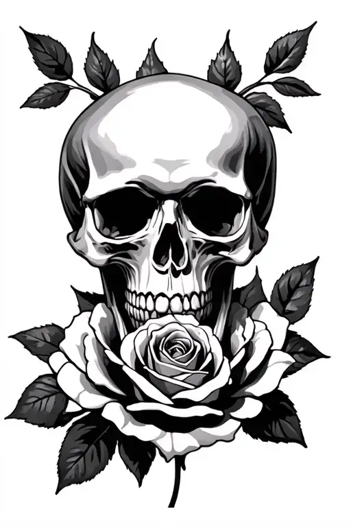 Skull And Roses