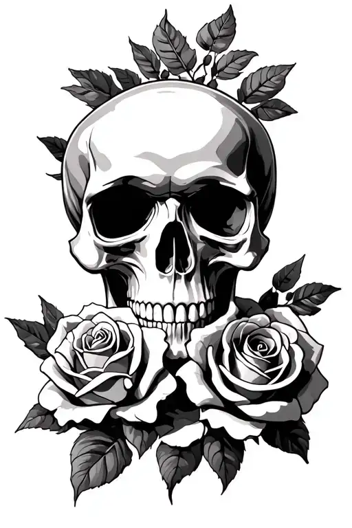 Skull And Roses