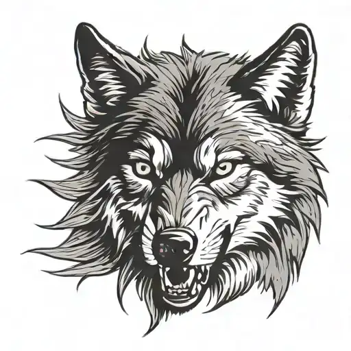 Wolf Angry Wolf