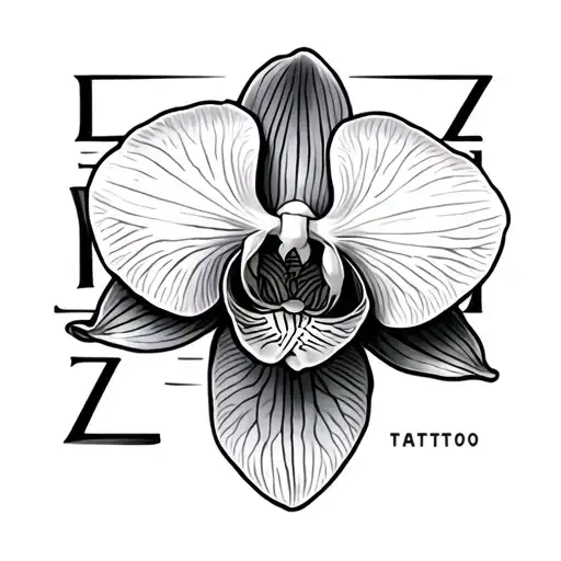 An Orchid With The Root Spelling Out Zaidy