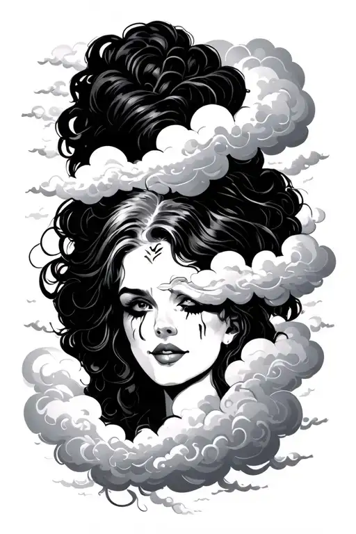 Laugh Now Cry Later With Clouds As Background