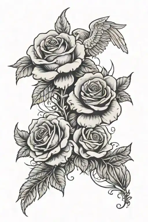 Dessert Roses And An Angel