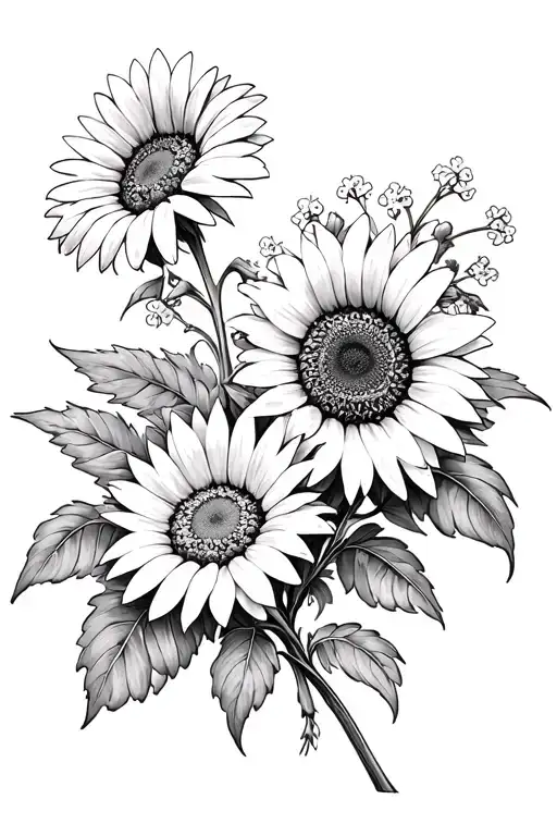 Cross Daisy Flower Babies Breath Flowersunflower Wine Indian Jewelry 1982