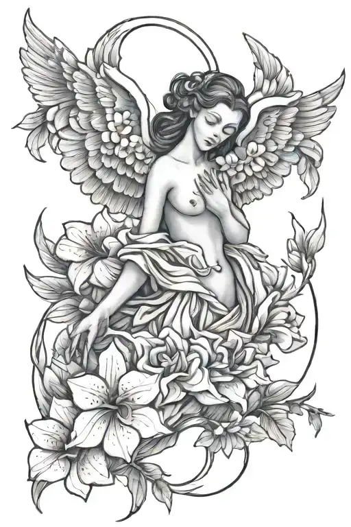 Adenium Obesum Flowers And A Full Body Angel Free Flowing