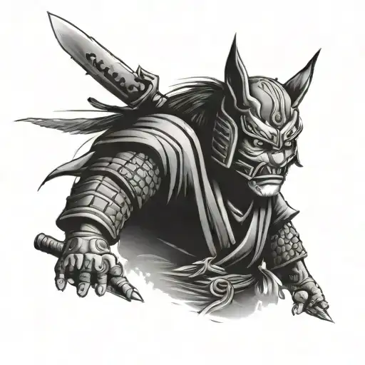 Gato Samurai Warrior