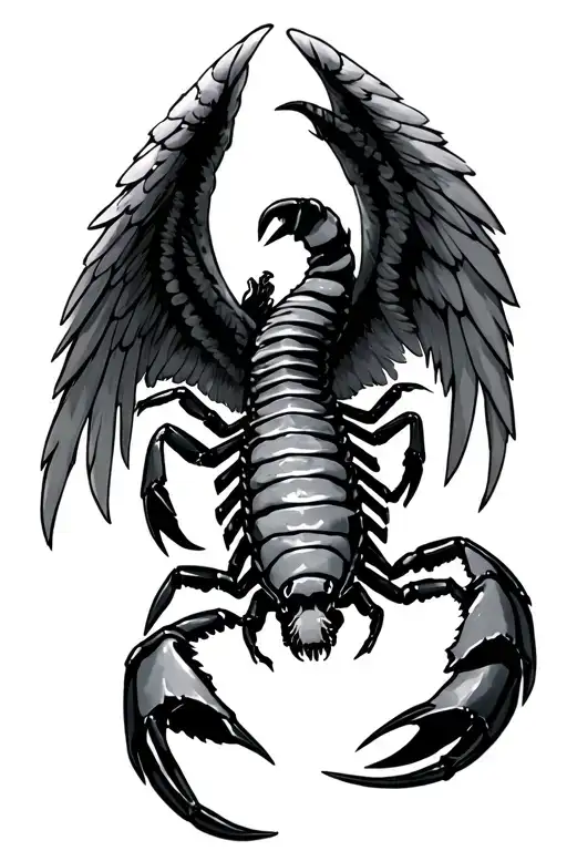 Scorpion Mixed With A Fallen Angel