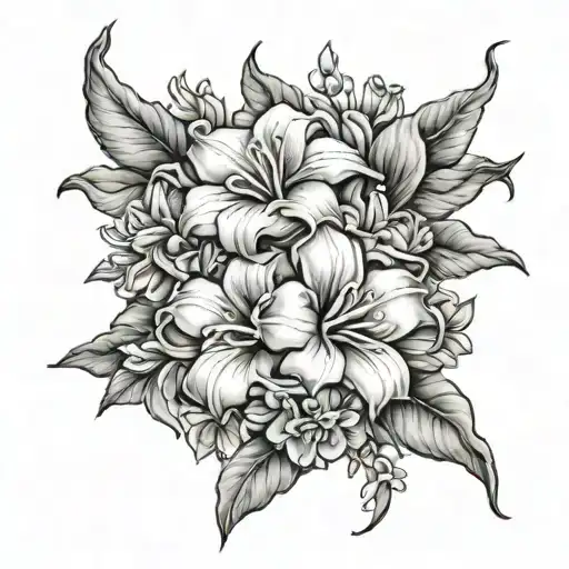 Realistic Adenium Obesum Flowers With A Full Body Angel