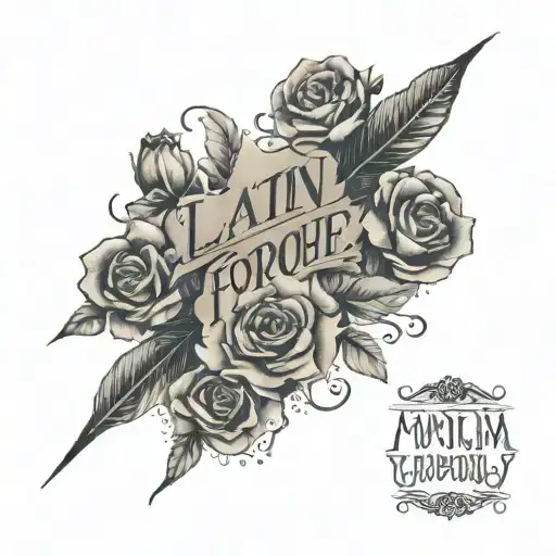 Latin Quote Mori Forearm