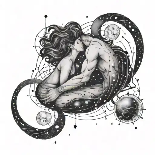 Aquarius Constellation Merging Together