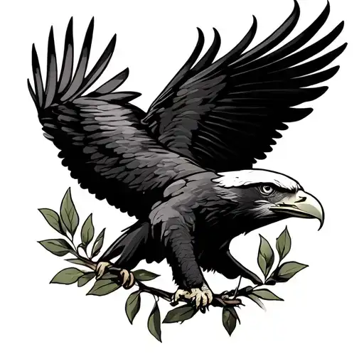 Eagle Olive Branch Cross