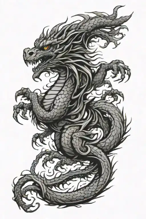 Rampart Welsh Dragon Coiled