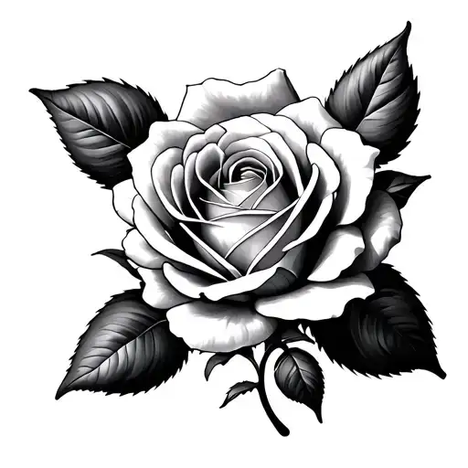 Una Rosa Black Grey